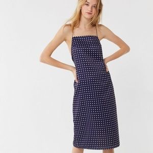 Urban Outfitters Paula Polka Dot Cross Slip Dress